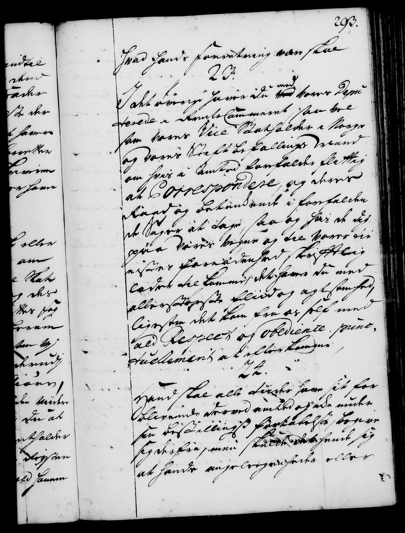Rentekammeret, Kammerkanselliet, RA/EA-3111/G/Gg/Ggi/L0001: Norsk instruksjonsprotokoll med register (merket RK 53.34), 1720-1729, p. 293