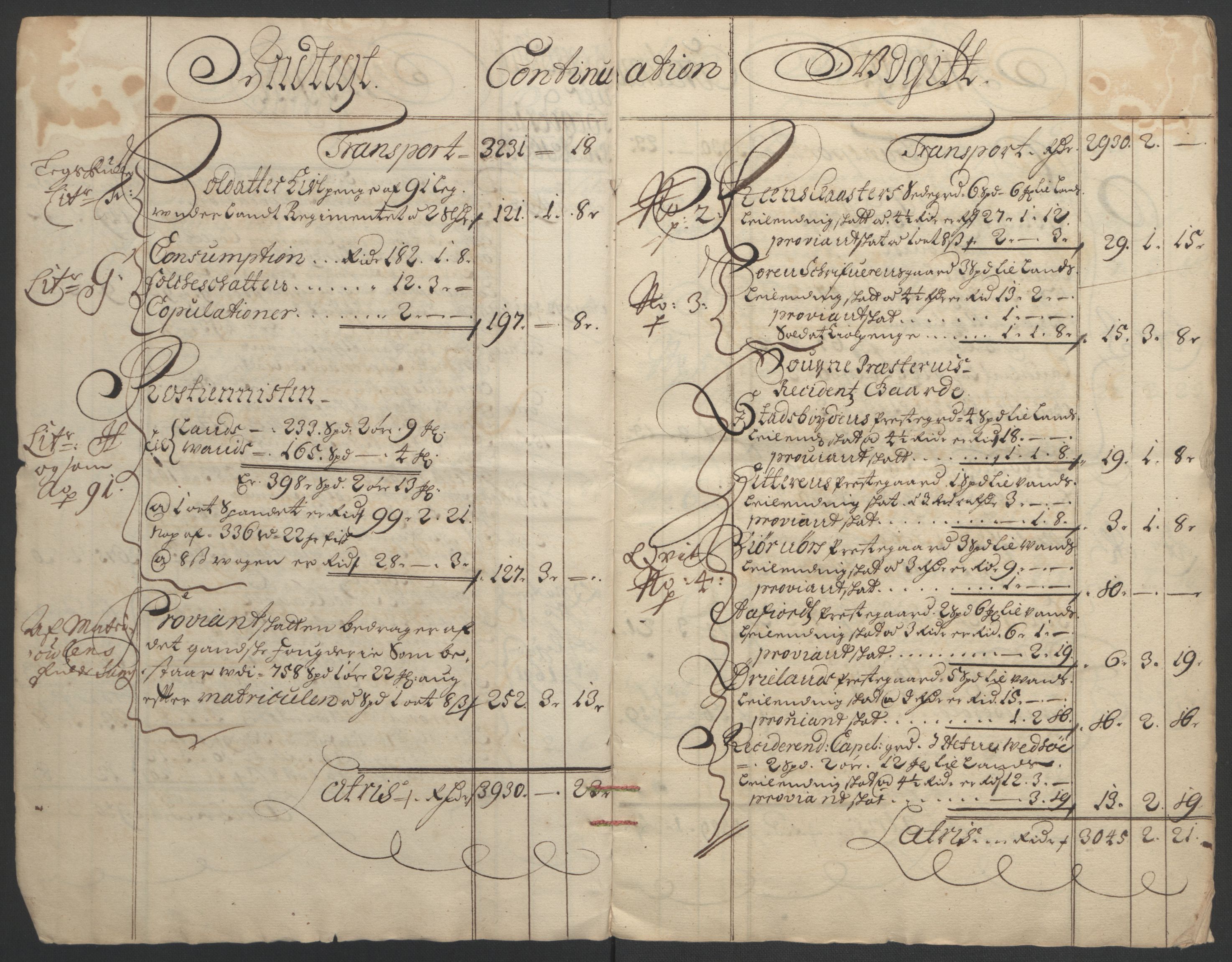 Rentekammeret inntil 1814, Reviderte regnskaper, Fogderegnskap, AV/RA-EA-4092/R57/L3849: Fogderegnskap Fosen, 1692-1693, p. 374