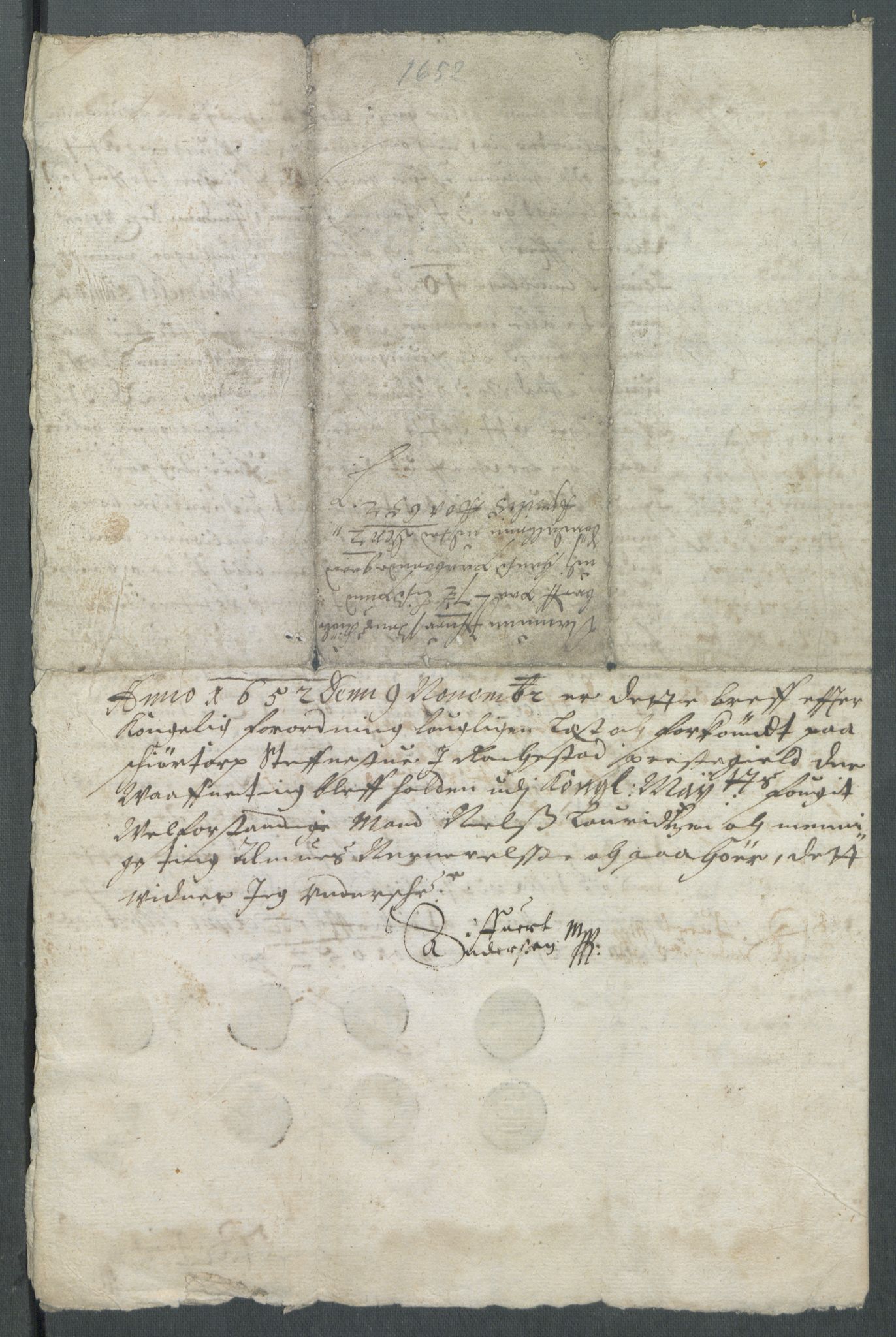 Riksarkivets diplomsamling, AV/RA-EA-5965/F02/L0165: Dokumenter, 1652-1653, p. 20