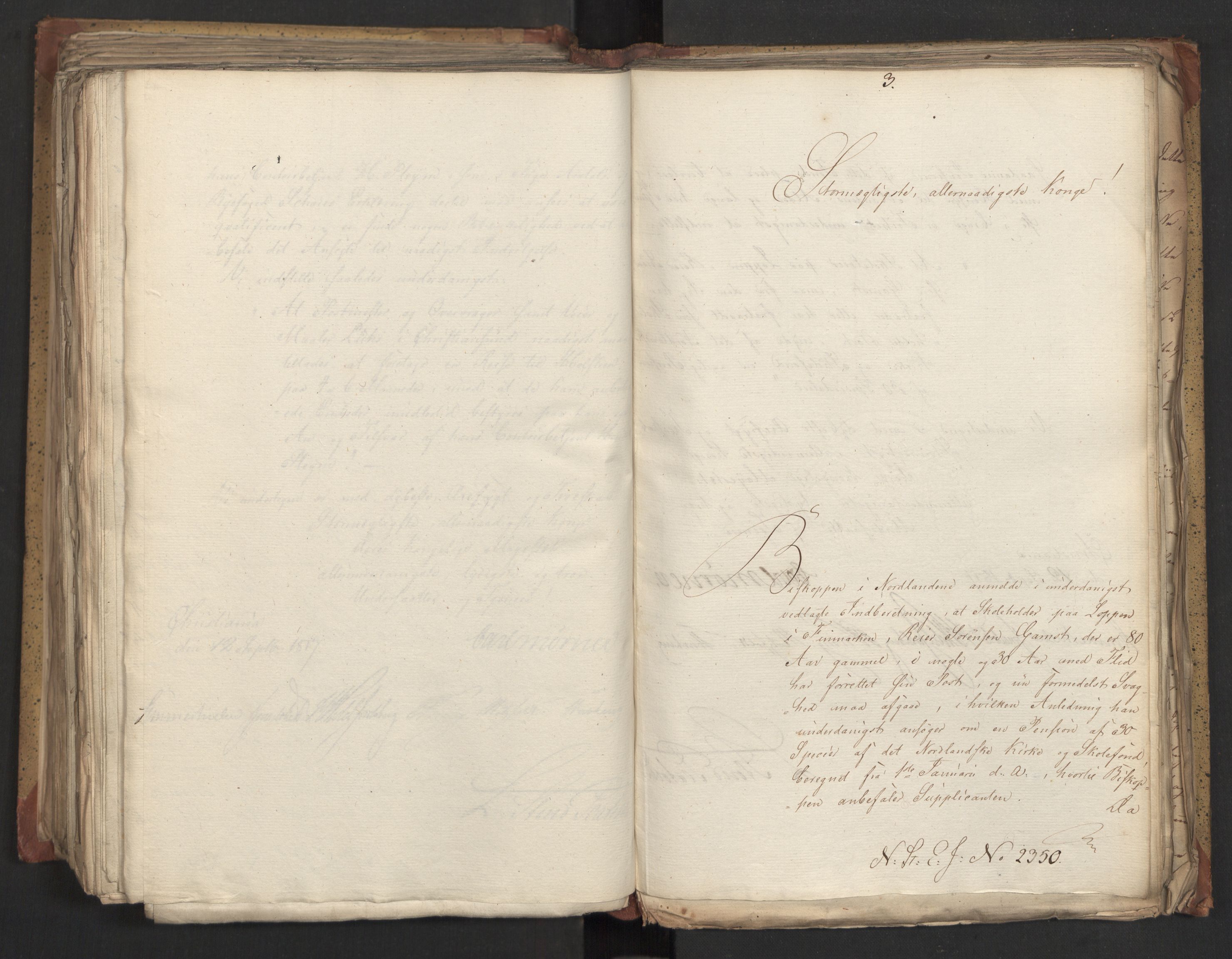 Statsrådsavdelingen i Stockholm, AV/RA-S-1003/D/Da/L0010: Regjeringsinnstillinger nr. 2219-2392, 1817, p. 365