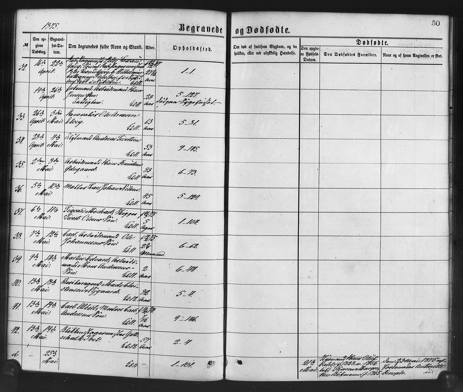 Nykirken Sokneprestembete, AV/SAB-A-77101/H/Haa/L0043: Parish register (official) no. E 3, 1869-1882, p. 50