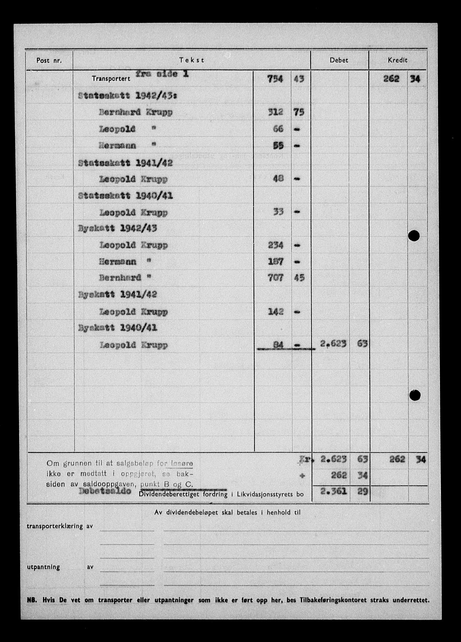 Justisdepartementet, Tilbakeføringskontoret for inndratte formuer, AV/RA-S-1564/H/Hc/Hcc/L0953: --, 1945-1947, p. 580