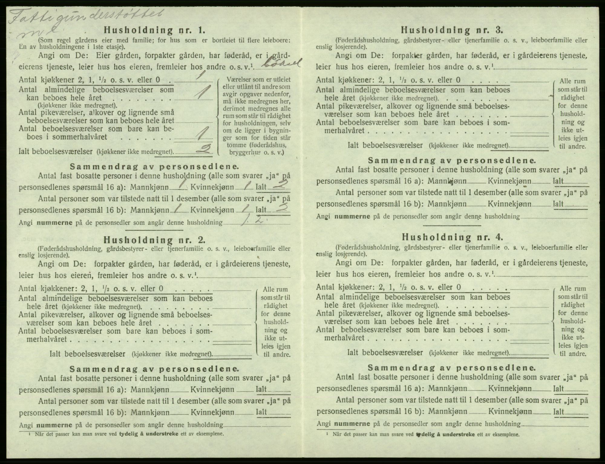 SAB, 1920 census for Tysnes, 1920, p. 513