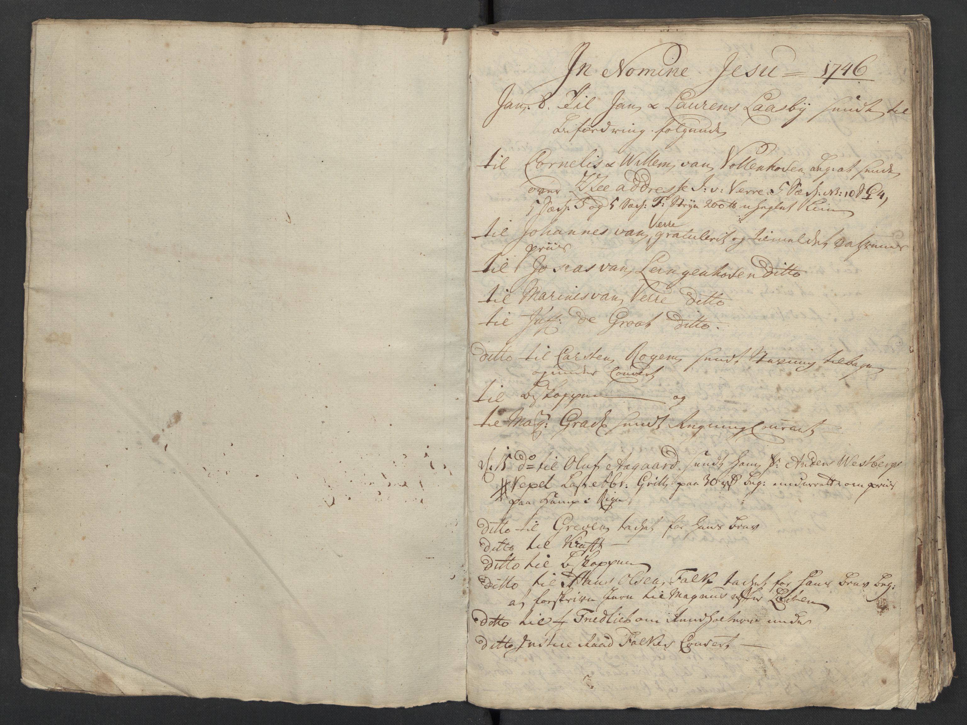 Pa 0119 - Smith, Lauritz Andersen og Lauritz Lauritzen, SAST/A-100231/O/L0001: Kopibøker m.m., 1746-1755, p. 5