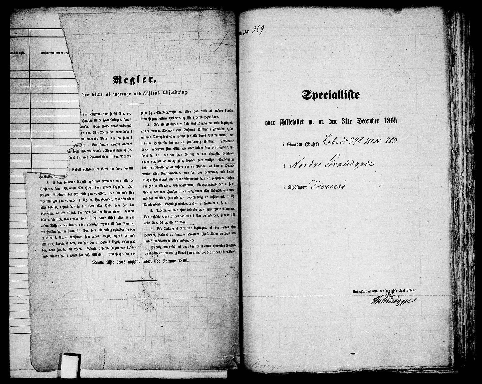 RA, 1865 census for Tromsø, 1865, p. 736