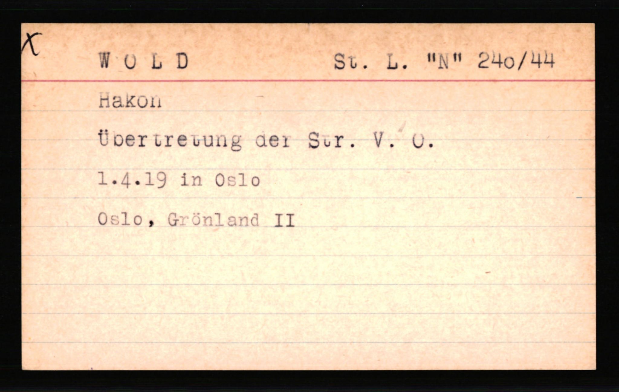 SS- und Polizeigericht Nord (IX), AV/RA-RAFA-3182/0001/C/Ca/L0007: kartotekkort for personer alfabetisk på etternavn: T-Å, 1940-1945, p. 428