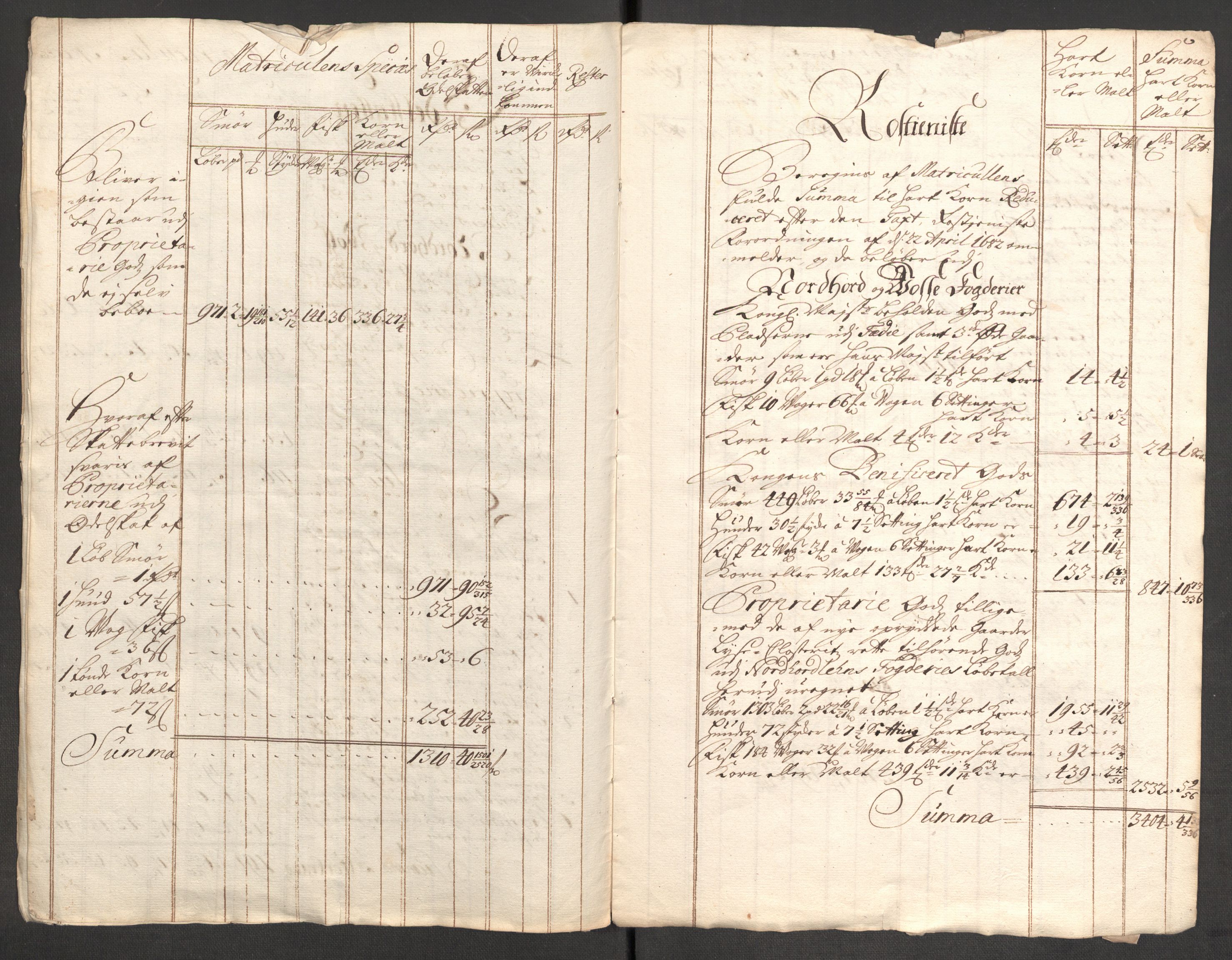 Rentekammeret inntil 1814, Reviderte regnskaper, Fogderegnskap, AV/RA-EA-4092/R51/L3189: Fogderegnskap Nordhordland og Voss, 1708, p. 39