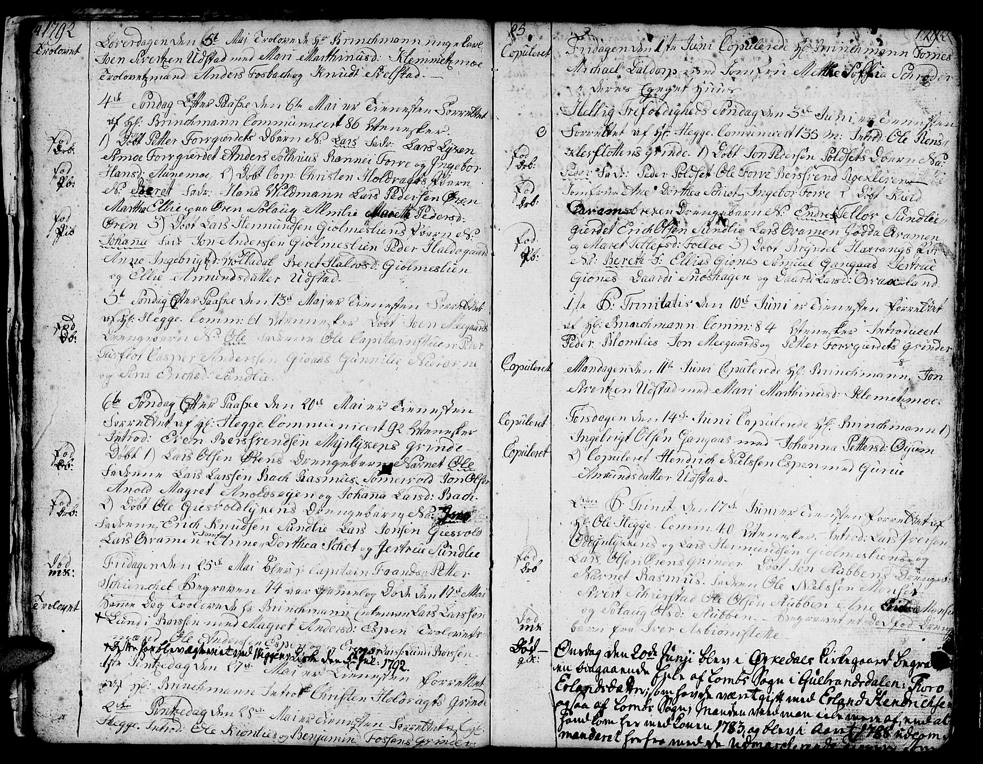 Ministerialprotokoller, klokkerbøker og fødselsregistre - Sør-Trøndelag, AV/SAT-A-1456/668/L0815: Parish register (copy) no. 668C04, 1791-1815, p. 24-25