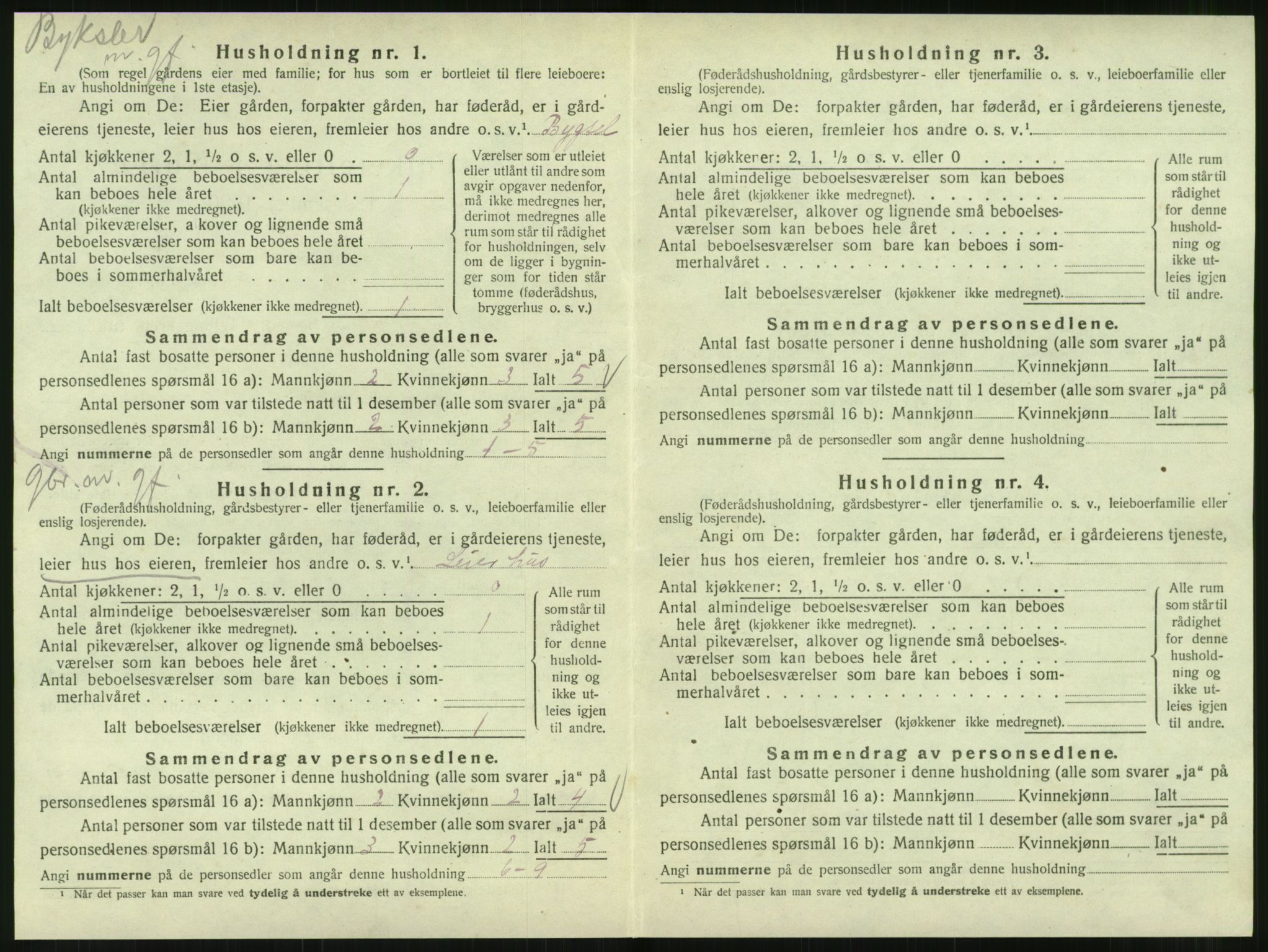 SAT, 1920 census for Hattfjelldal, 1920, p. 275