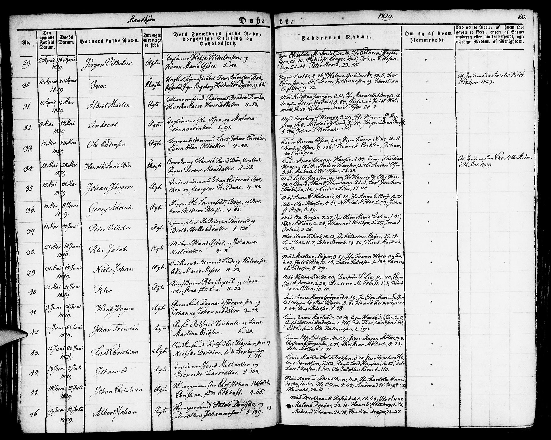 Nykirken Sokneprestembete, AV/SAB-A-77101/H/Haa/L0012: Parish register (official) no. A 12, 1821-1844, p. 60