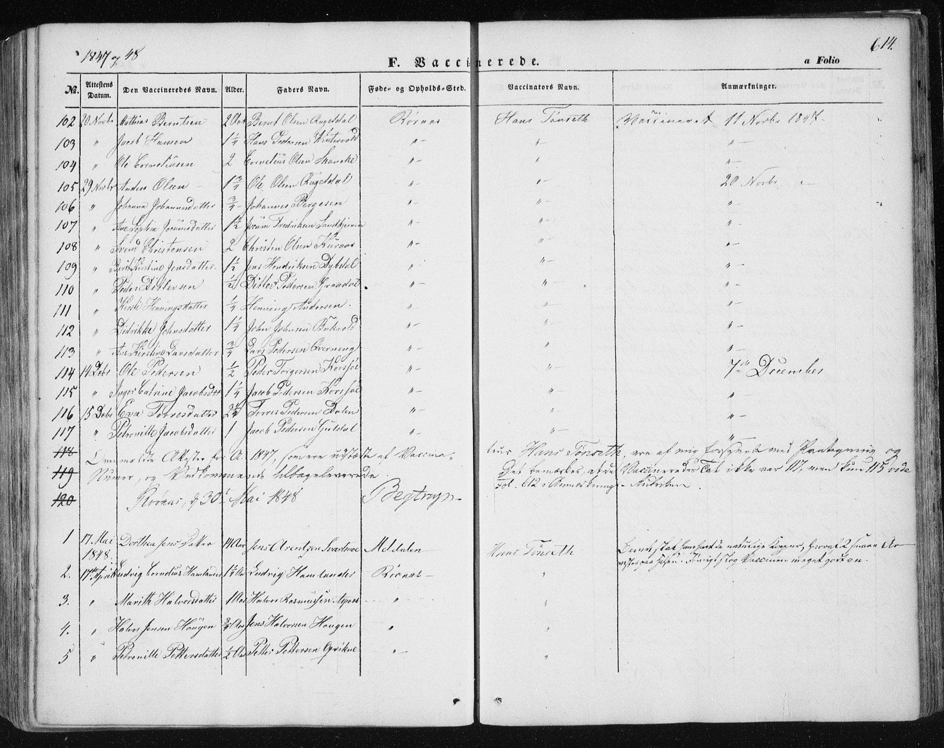 Ministerialprotokoller, klokkerbøker og fødselsregistre - Sør-Trøndelag, SAT/A-1456/681/L0931: Parish register (official) no. 681A09, 1845-1859, p. 614