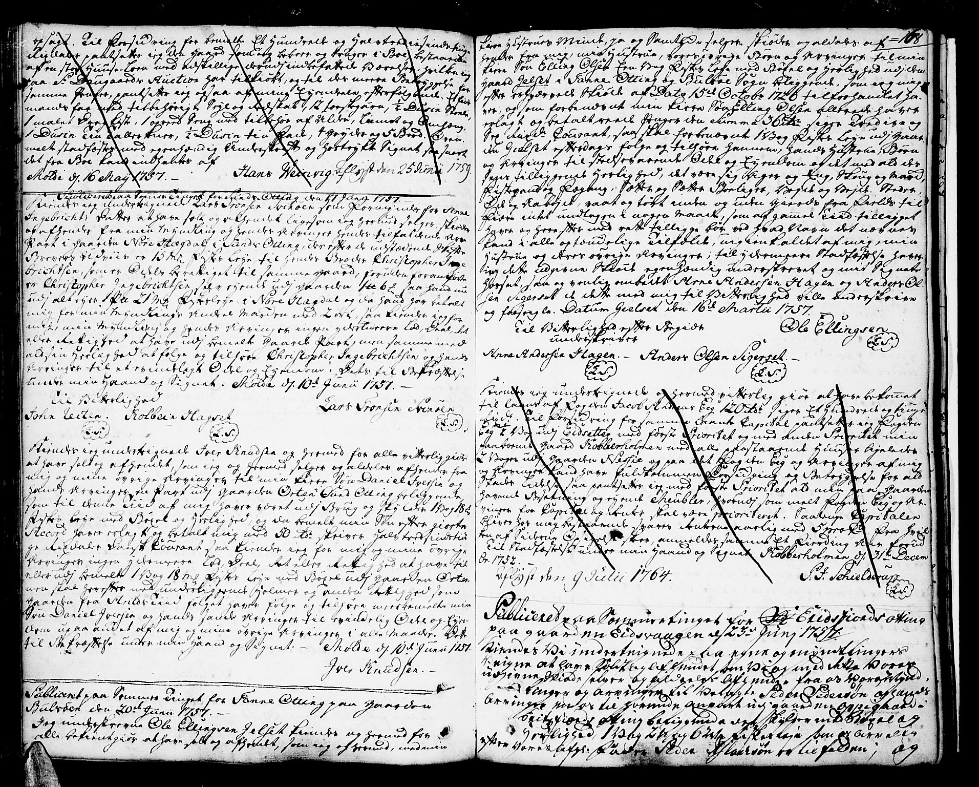 Romsdal sorenskriveri, SAT/A-4149/1/2/2C/L0003: Mortgage book no. 3, 1747-1767, p. 168
