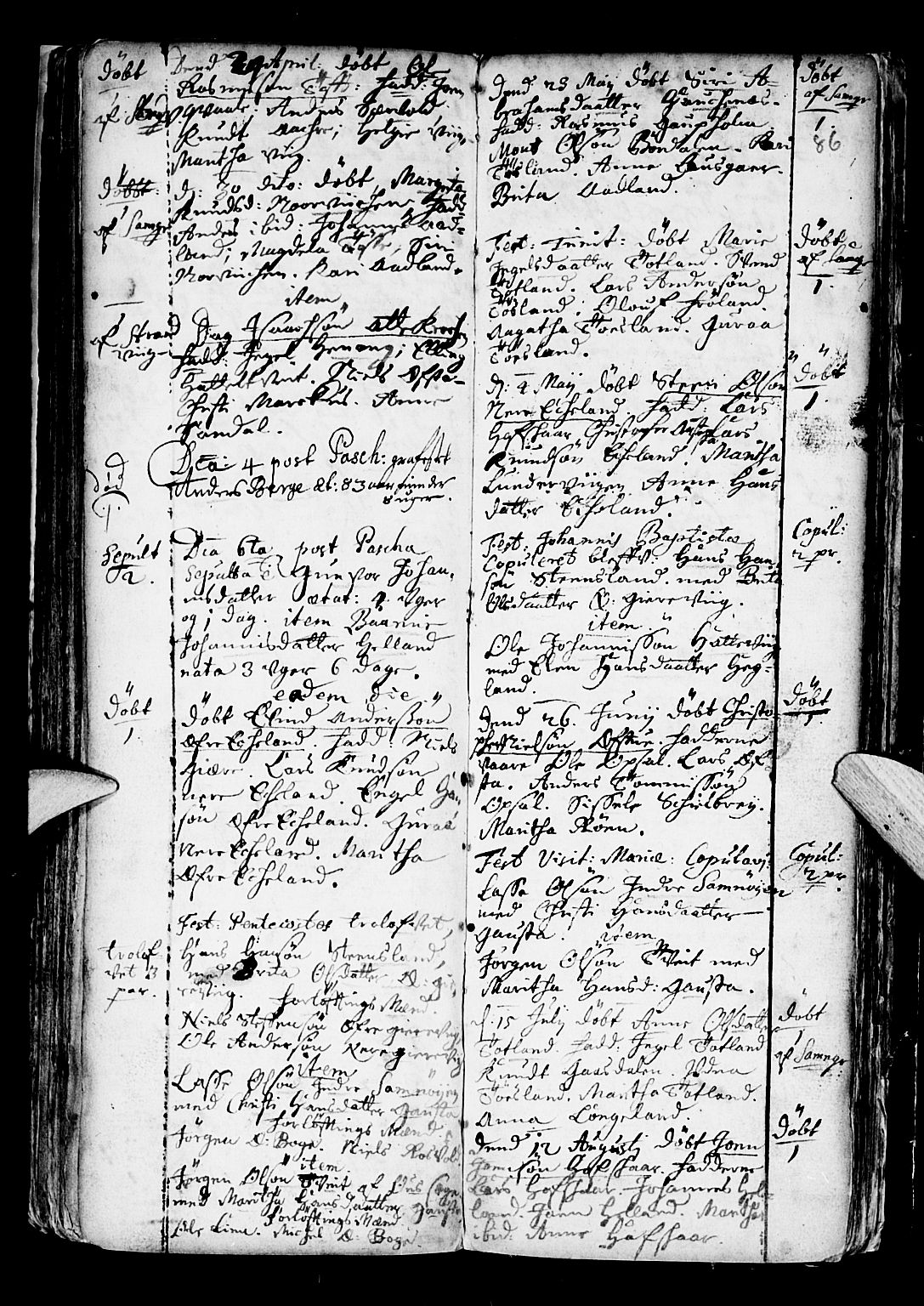 Os sokneprestembete, SAB/A-99929: Parish register (official) no. A 6, 1669-1719, p. 86