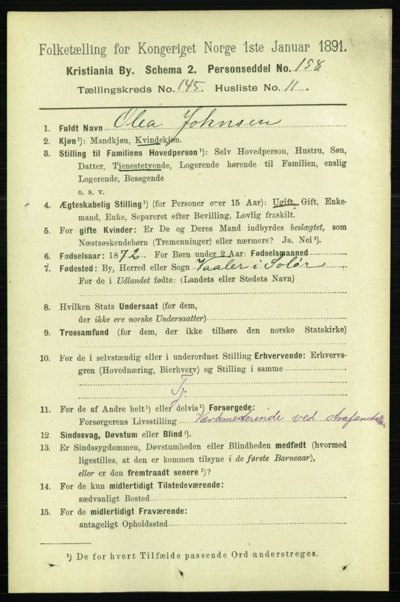 RA, 1891 census for 0301 Kristiania, 1891, p. 79823