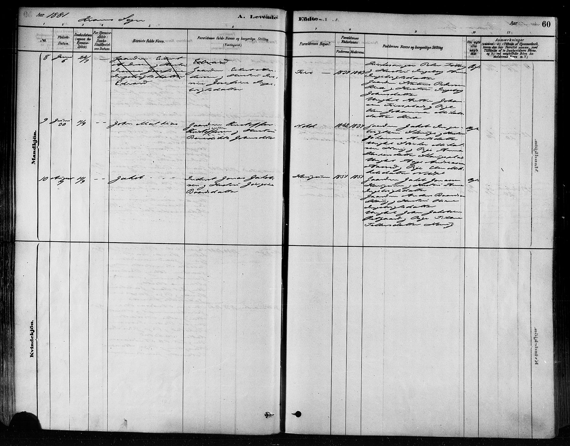 Ministerialprotokoller, klokkerbøker og fødselsregistre - Nord-Trøndelag, SAT/A-1458/746/L0449: Parish register (official) no. 746A07 /2, 1878-1899, p. 60