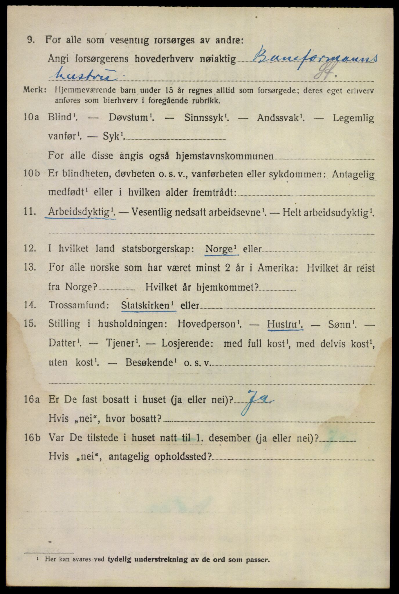 SAKO, 1920 census for Flå, 1920, p. 3570