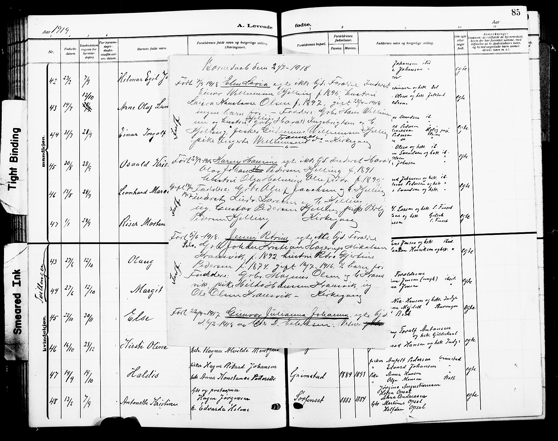 Ministerialprotokoller, klokkerbøker og fødselsregistre - Nordland, SAT/A-1459/805/L0110: Parish register (copy) no. 805C06, 1909-1924