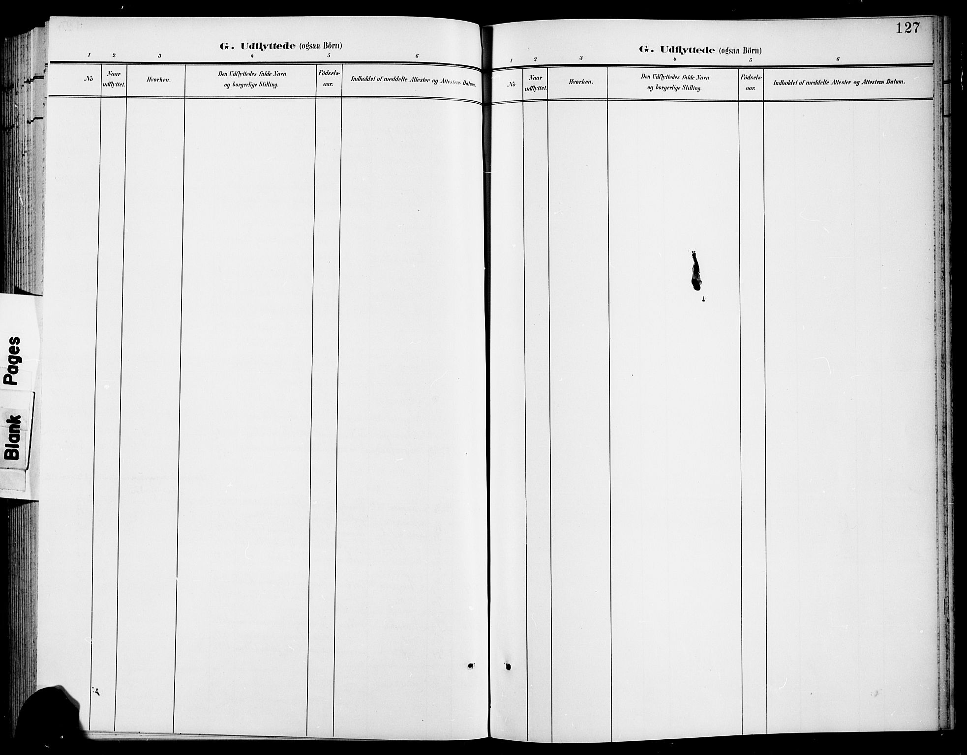 Nord-Audnedal sokneprestkontor, AV/SAK-1111-0032/F/Fb/Fbb/L0004: Parish register (copy) no. B 4, 1901-1917, p. 127