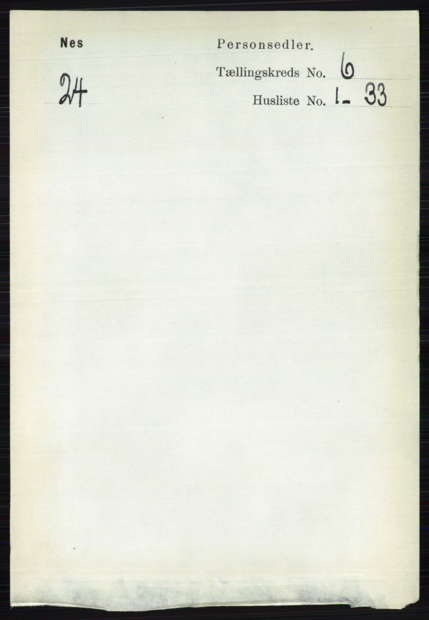 RA, 1891 census for 0411 Nes, 1891, p. 3266