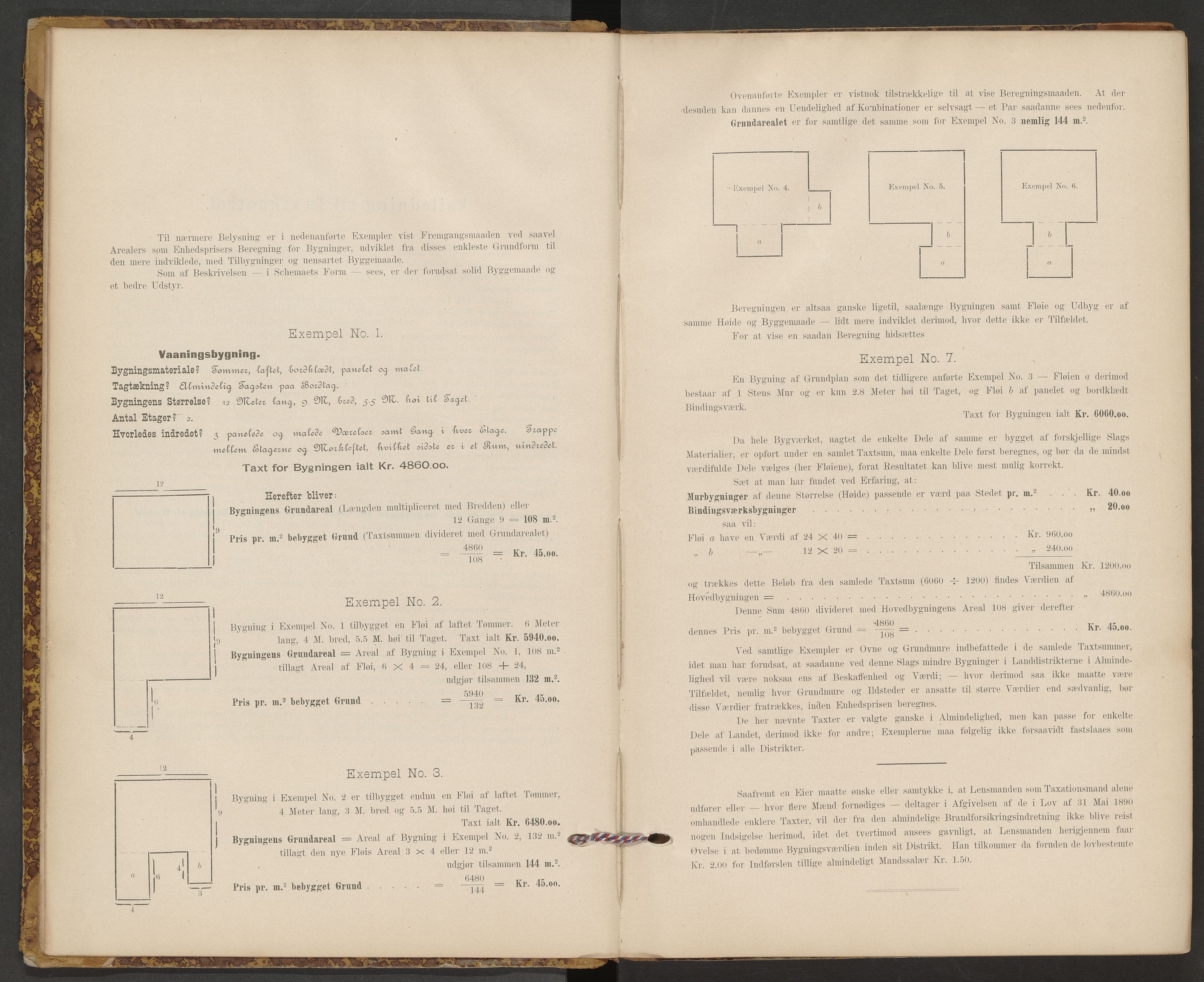 Norges Brannkasse Klæbu og Tiller, AV/SAT-A-5538/Fb/L0001: Branntakstprotokoll, 1895-1928
