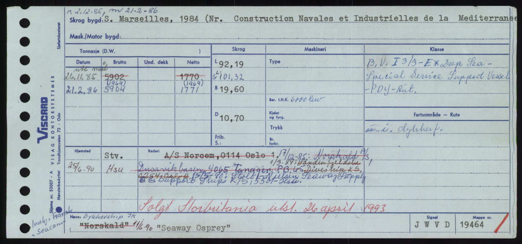 Sjøfartsdirektoratet med forløpere, Skipsmålingen, AV/RA-S-1627/H/Hd/L0032: Fartøy, San-Seve, p. 393