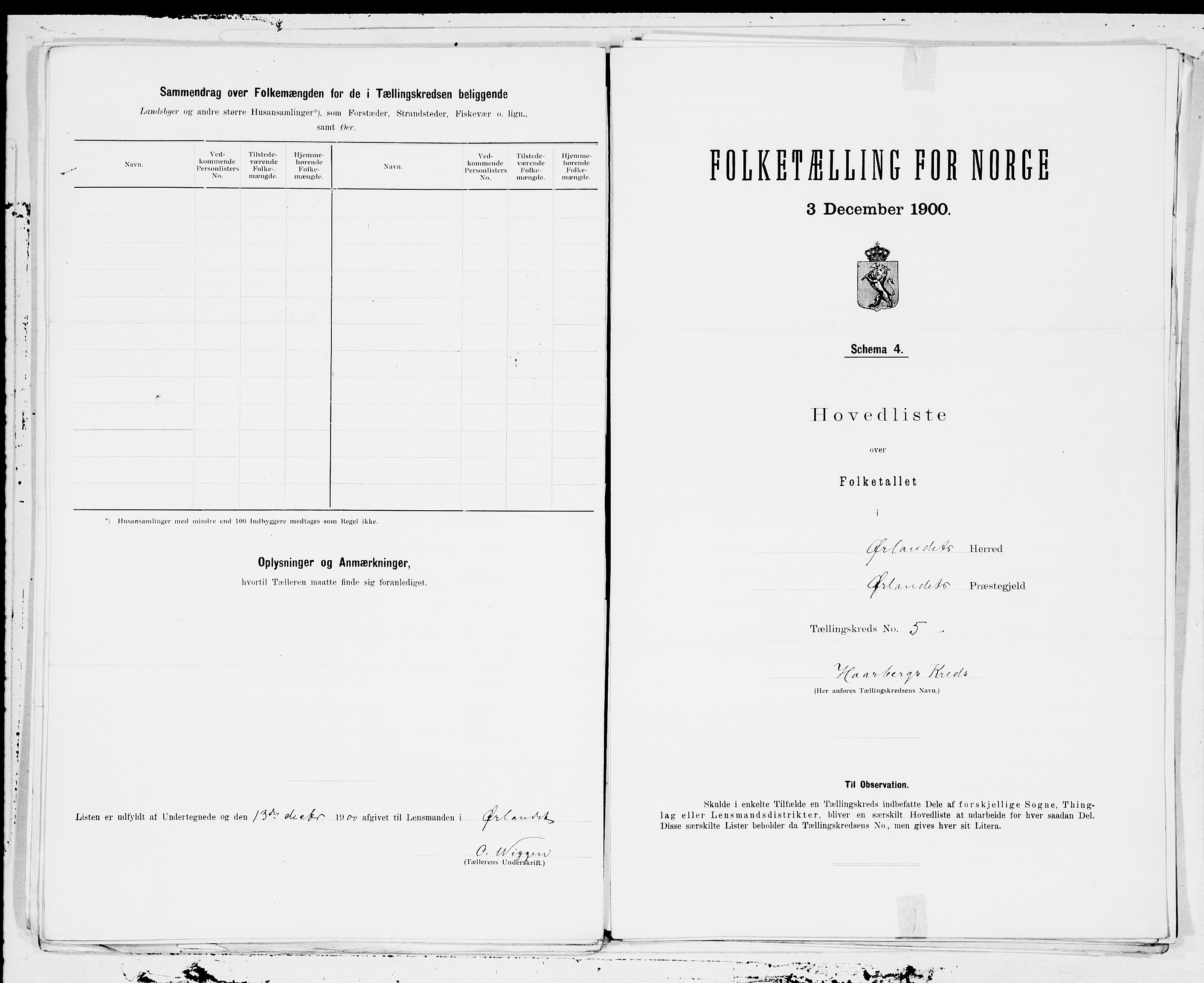 SAT, 1900 census for Ørland, 1900, p. 10