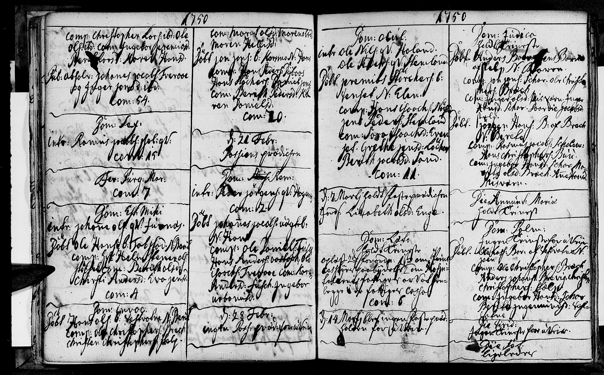 Ministerialprotokoller, klokkerbøker og fødselsregistre - Nordland, AV/SAT-A-1459/852/L0734: Parish register (official) no. 852A04, 1747-1767