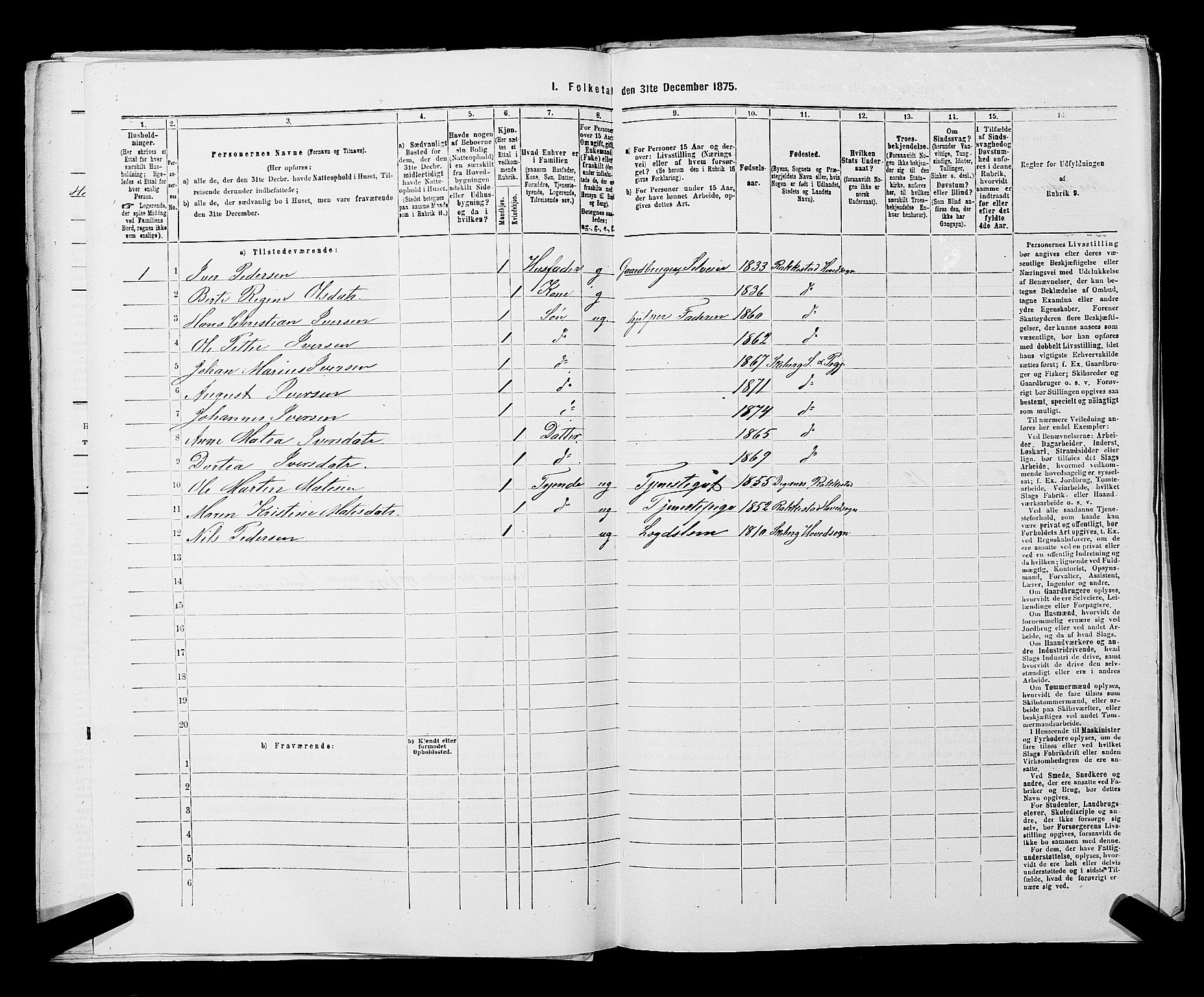 RA, 1875 census for 0115P Skjeberg, 1875, p. 799