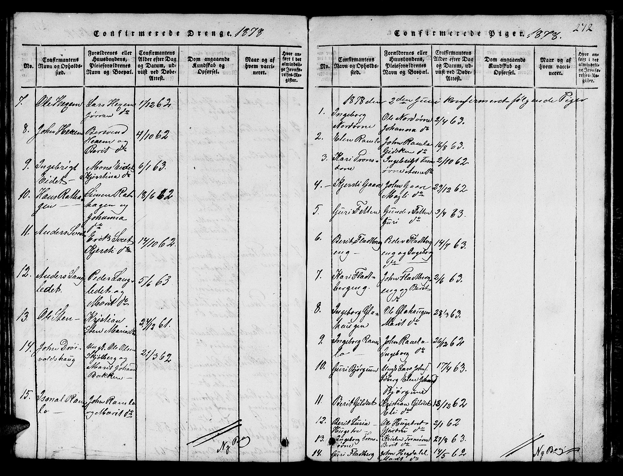 Ministerialprotokoller, klokkerbøker og fødselsregistre - Sør-Trøndelag, AV/SAT-A-1456/685/L0976: Parish register (copy) no. 685C01, 1817-1878, p. 272