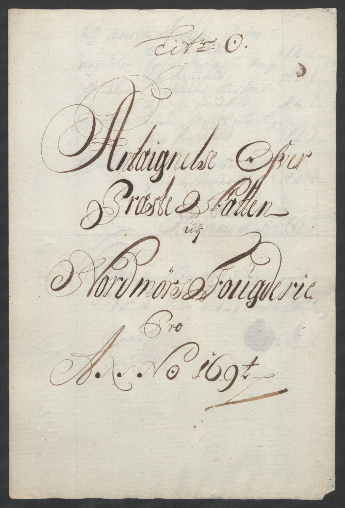 Rentekammeret inntil 1814, Reviderte regnskaper, Fogderegnskap, RA/EA-4092/R56/L3736: Fogderegnskap Nordmøre, 1694-1696, p. 110