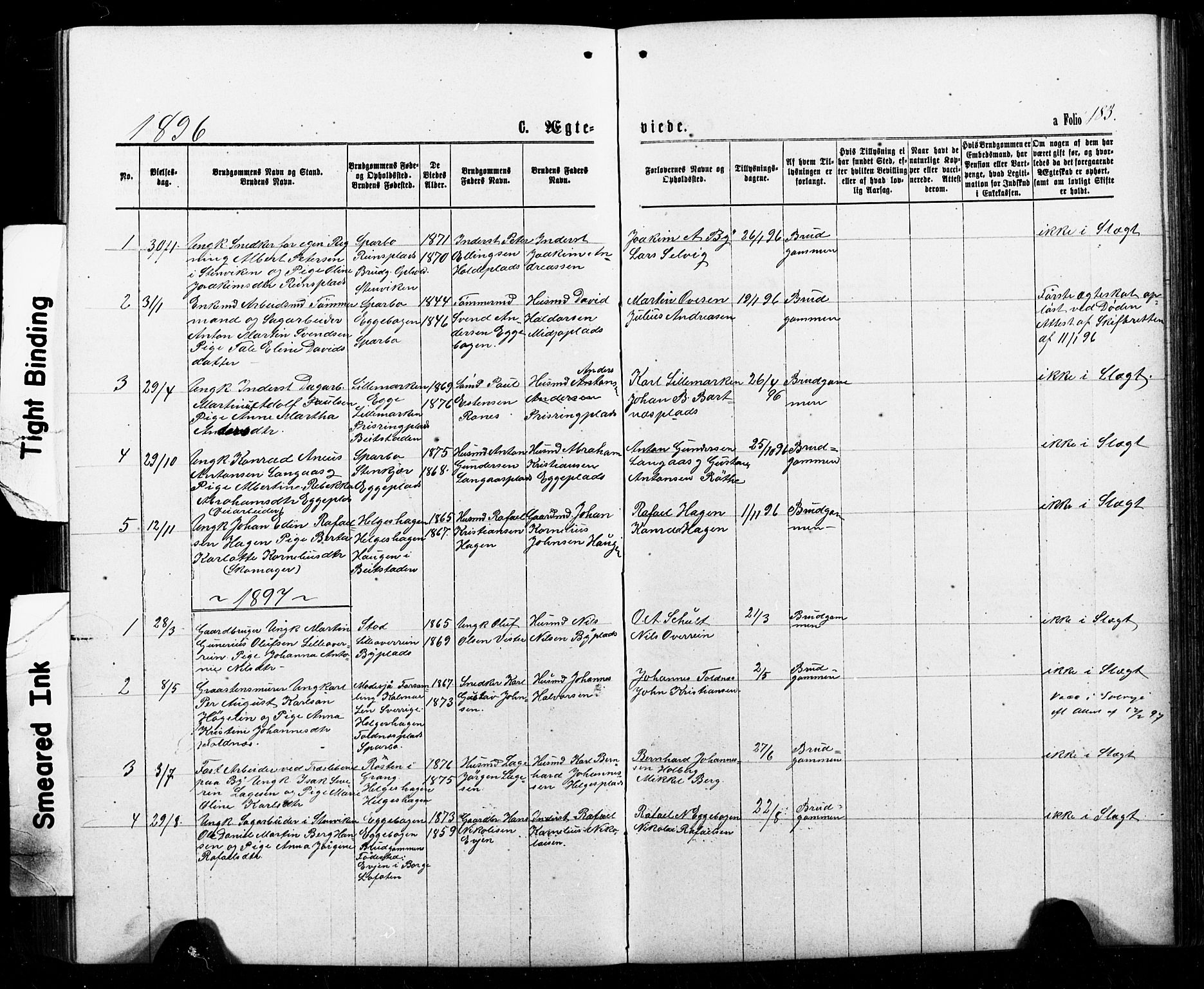 Ministerialprotokoller, klokkerbøker og fødselsregistre - Nord-Trøndelag, SAT/A-1458/740/L0380: Parish register (copy) no. 740C01, 1868-1902, p. 183