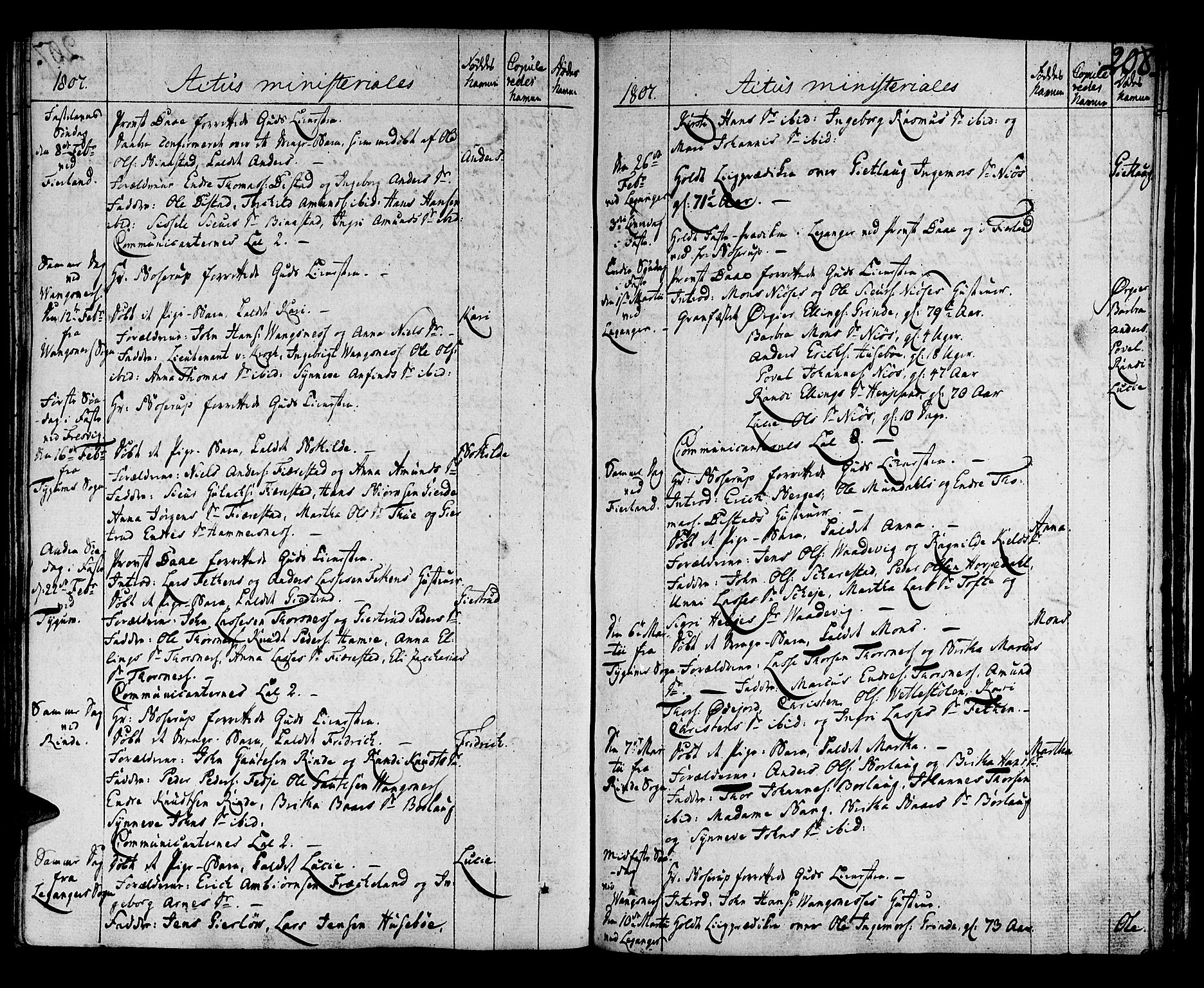 Leikanger sokneprestembete, AV/SAB-A-81001/H/Haa/Haaa/L0005: Parish register (official) no. A 5, 1792-1809, p. 208