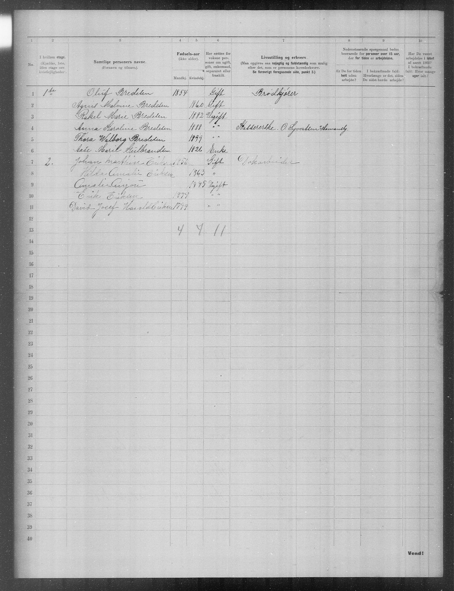 OBA, Municipal Census 1903 for Kristiania, 1903, p. 14419