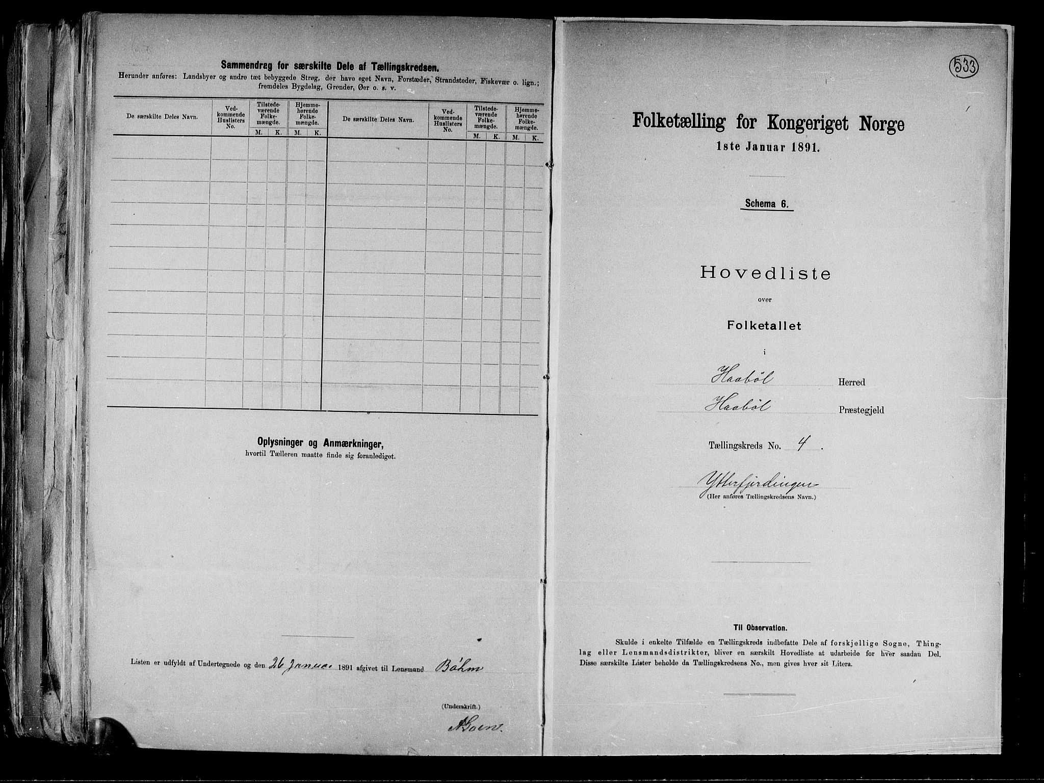 RA, 1891 census for 0138 Hobøl, 1891, p. 14