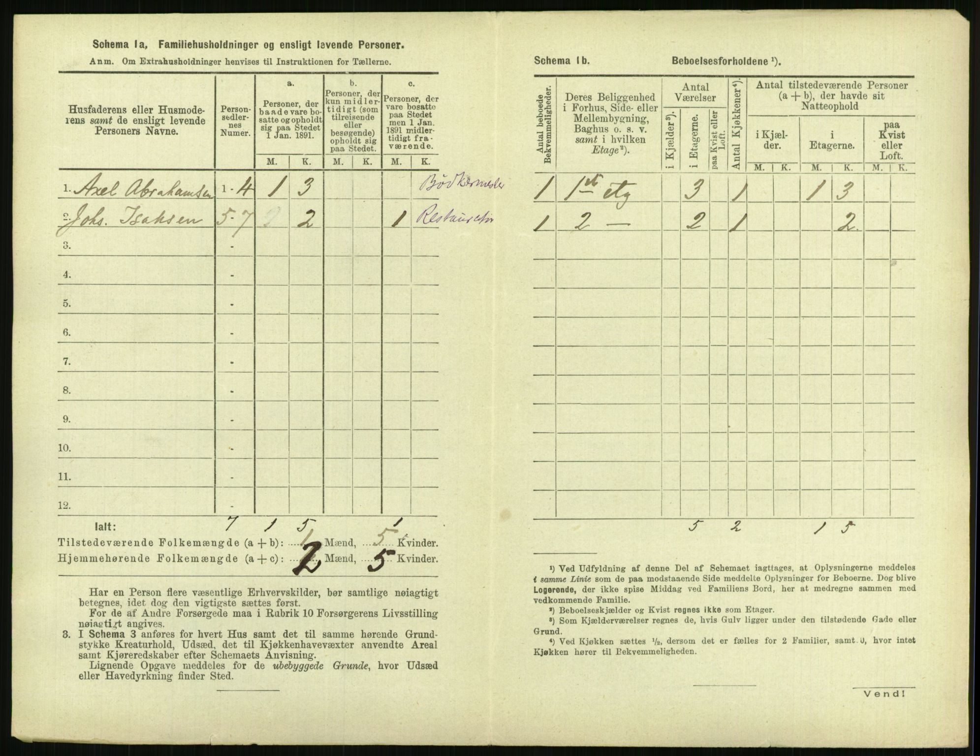 RA, 1891 census for 1103 Stavanger, 1891, p. 4582