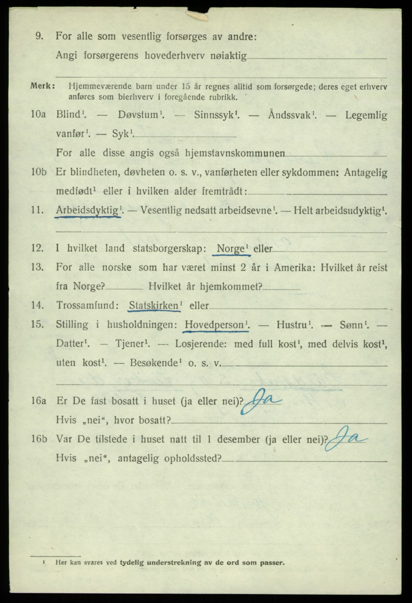 SAB, 1920 census for Austevoll, 1920, p. 3831