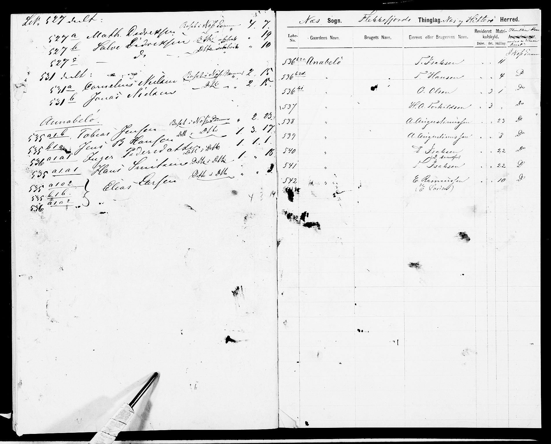 SAK, 1875 census for 1042L Flekkefjord/Nes og Hidra, 1875, p. 40