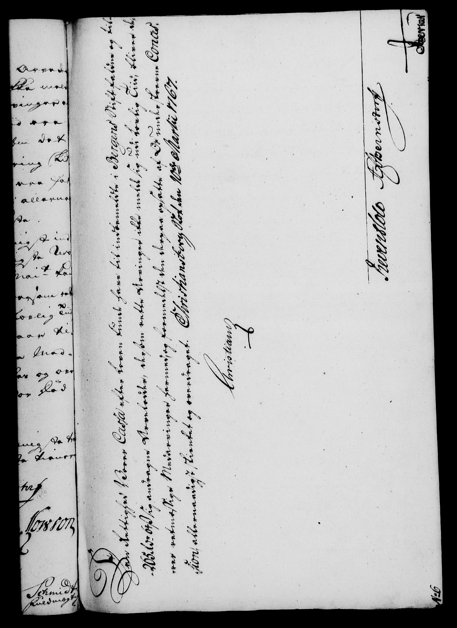 Rentekammeret, Kammerkanselliet, RA/EA-3111/G/Gf/Gfa/L0049: Norsk relasjons- og resolusjonsprotokoll (merket RK 52.49), 1767, p. 98