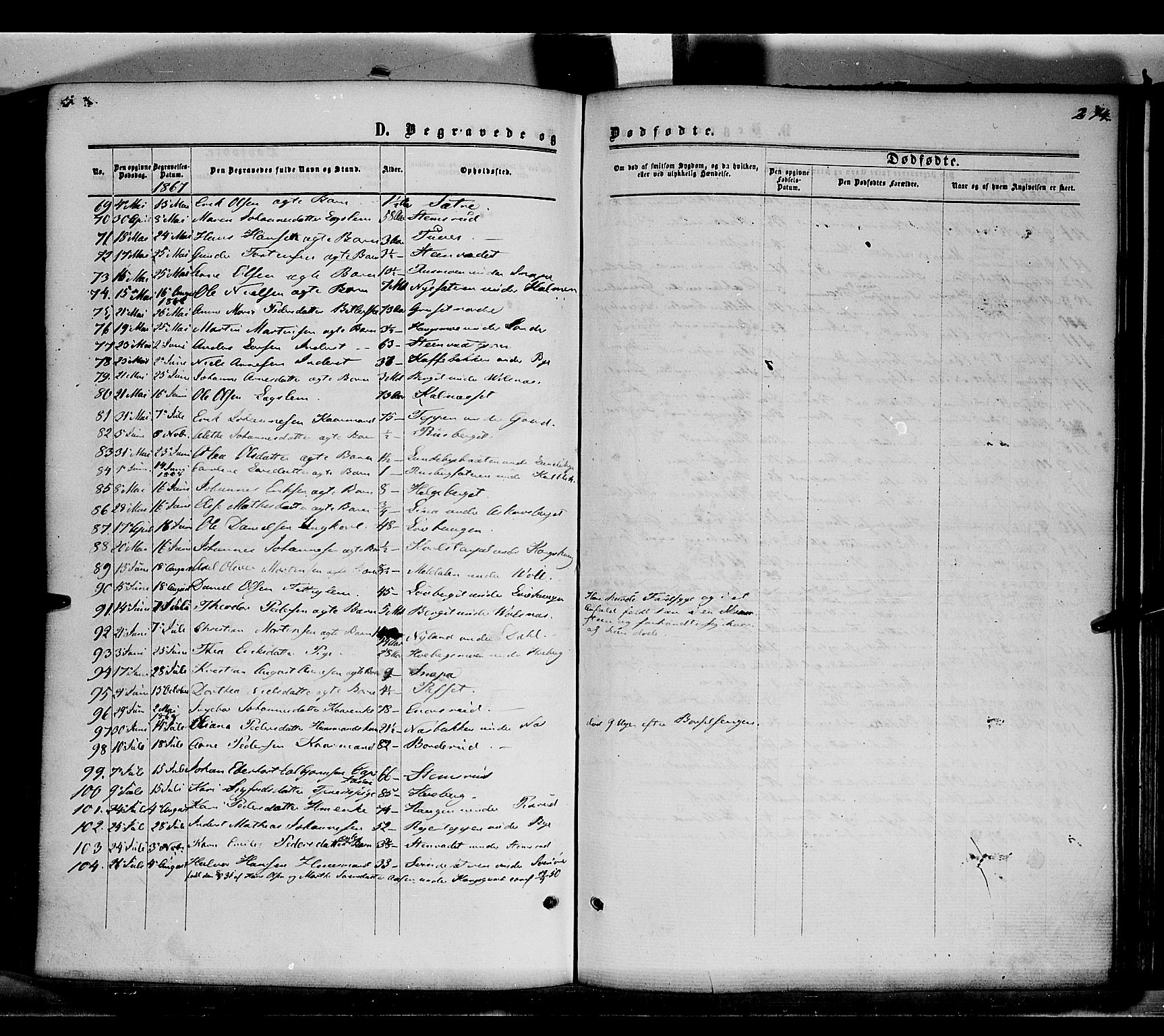 Grue prestekontor, AV/SAH-PREST-036/H/Ha/Haa/L0010: Parish register (official) no. 10, 1864-1873, p. 274