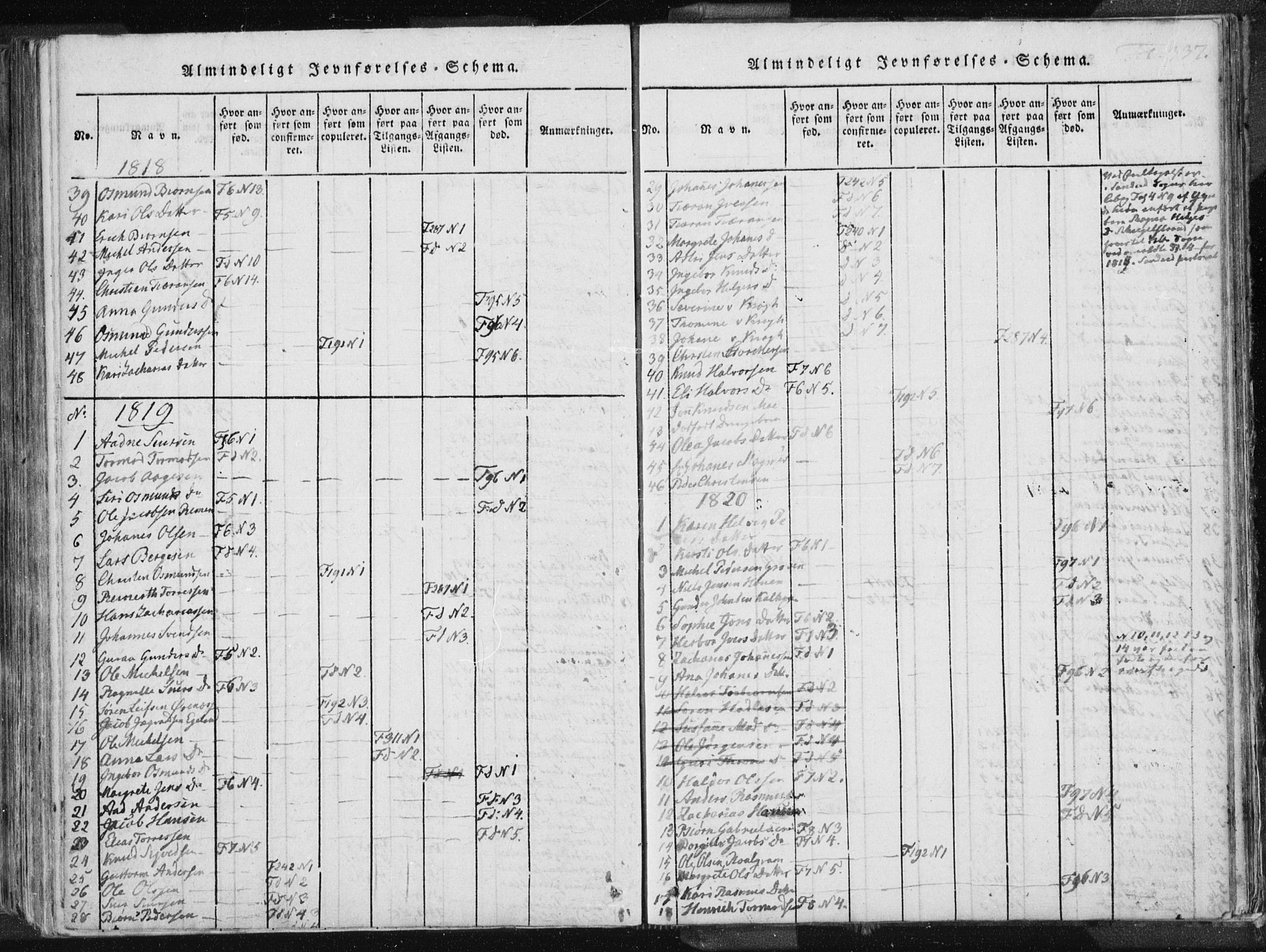 Vikedal sokneprestkontor, SAST/A-101840/01/IV: Parish register (official) no. A 3, 1817-1850, p. 337