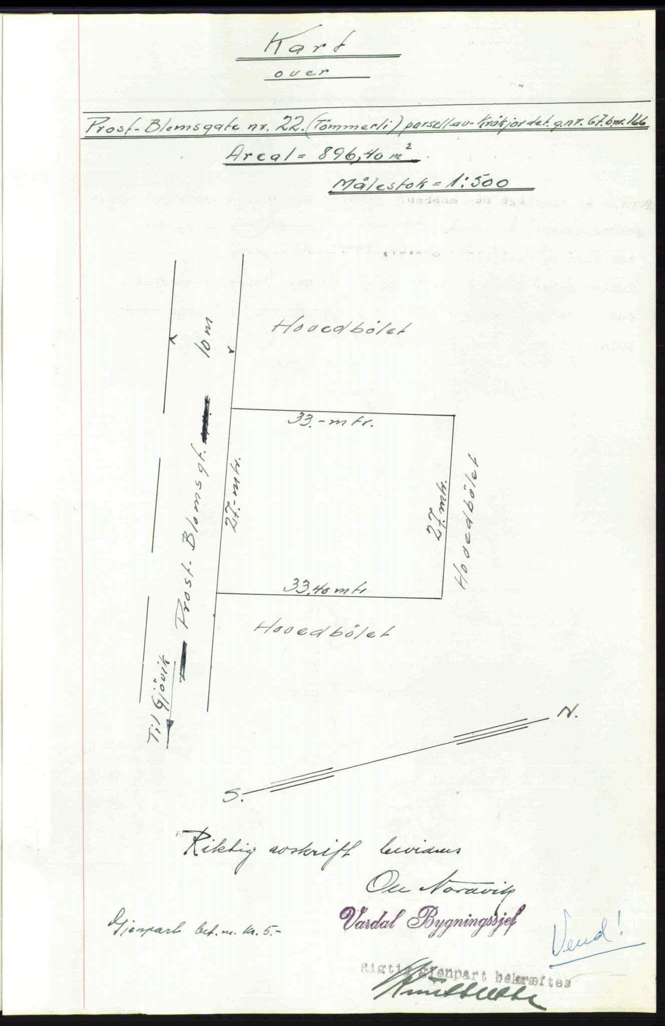 Toten tingrett, SAH/TING-006/H/Hb/Hbc/L0006: Mortgage book no. Hbc-06, 1939-1939, Diary no: : 2605/1939