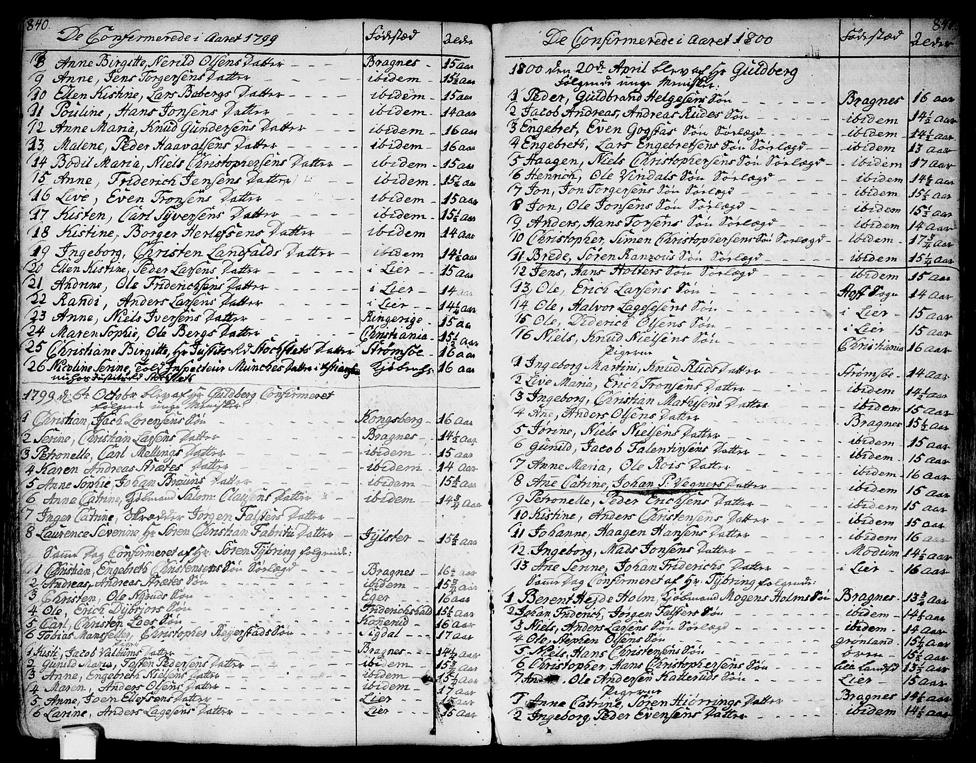 Bragernes kirkebøker, SAKO/A-6/F/Fa/L0006a: Parish register (official) no. I 6, 1782-1814, p. 840-841
