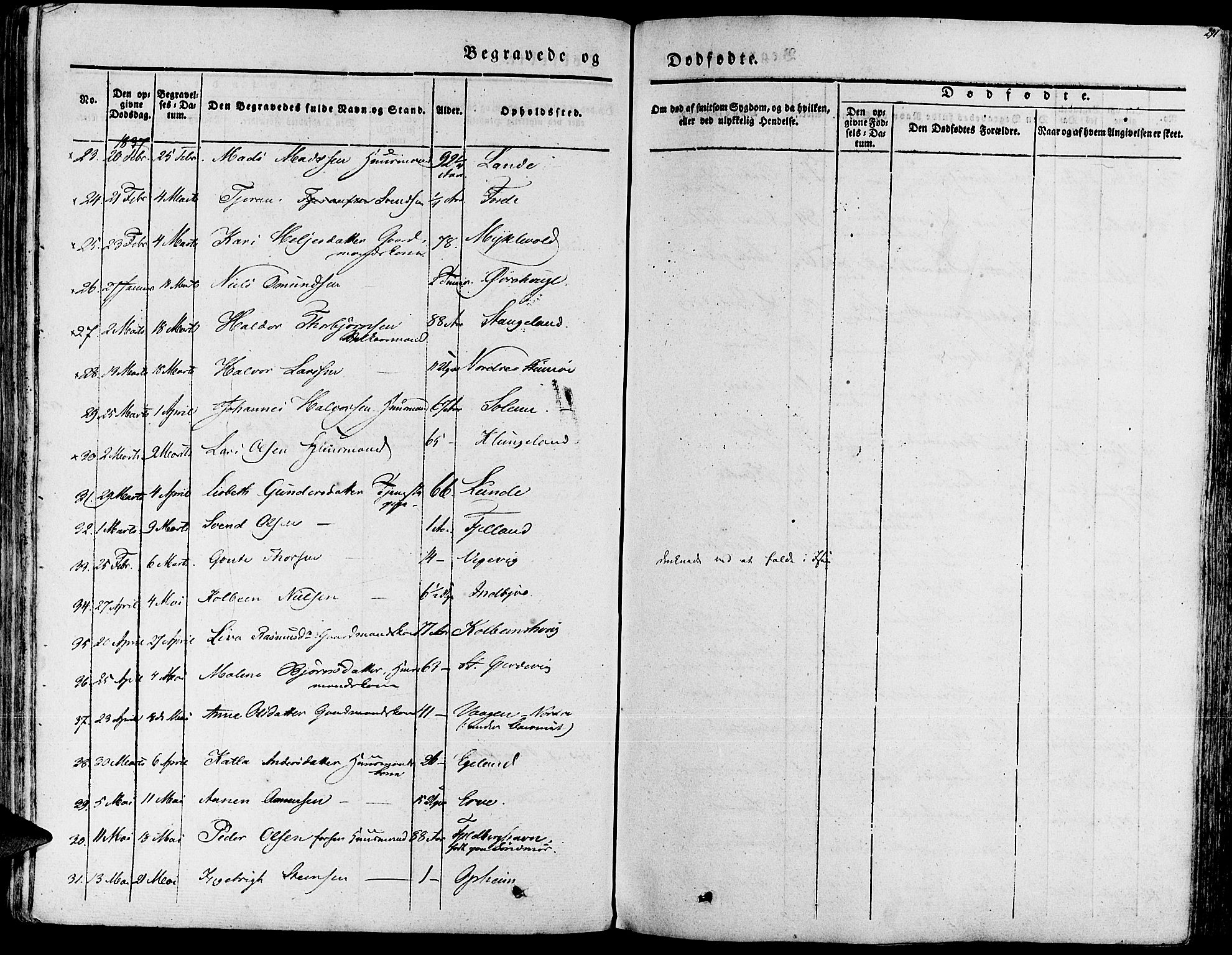 Fjelberg sokneprestembete, SAB/A-75201/H/Haa: Parish register (official) no. A 6, 1835-1851, p. 291