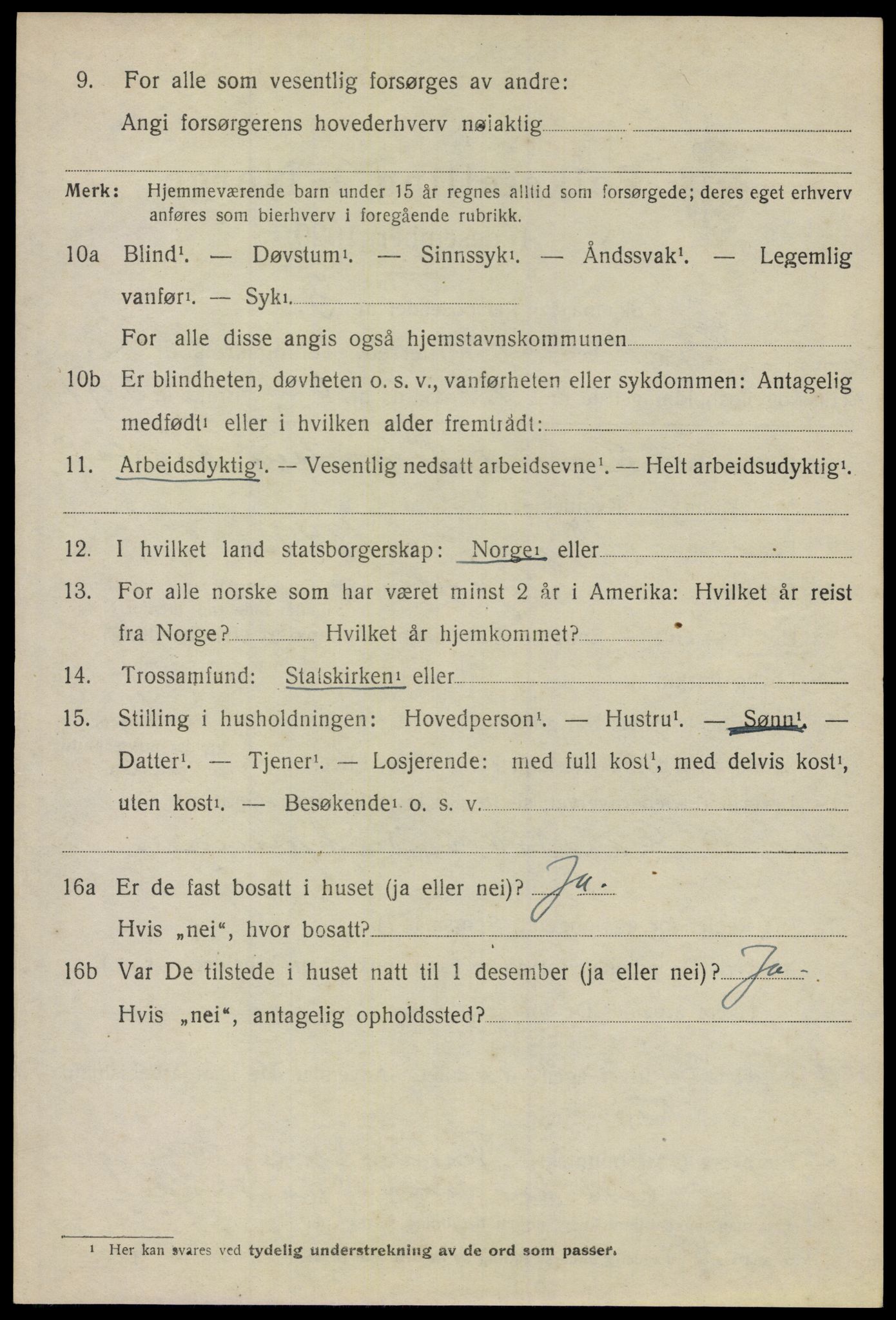 SAO, 1920 census for Gjerdrum, 1920, p. 2381