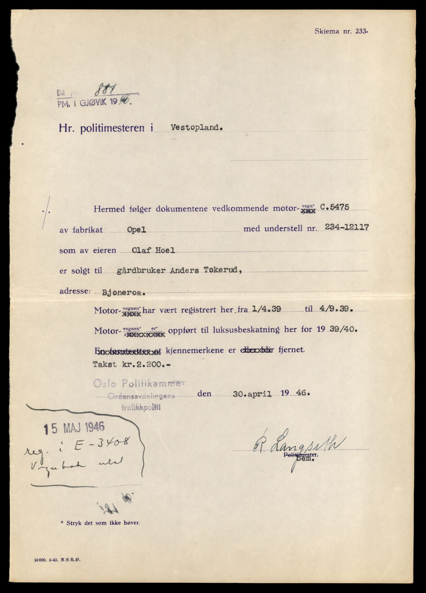 Møre og Romsdal vegkontor - Ålesund trafikkstasjon, AV/SAT-A-4099/F/Fe/L0044: Registreringskort for kjøretøy T 14205 - T 14319, 1927-1998, p. 2621