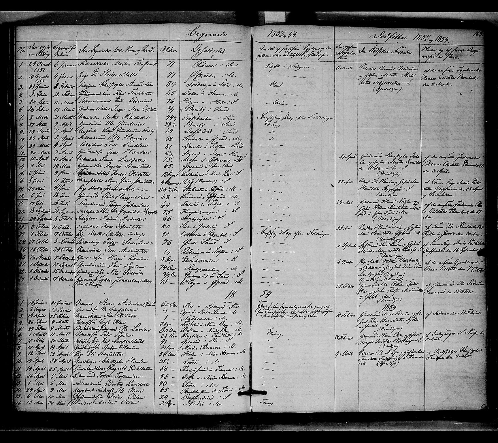 Nord-Odal prestekontor, AV/SAH-PREST-032/H/Ha/Haa/L0003: Parish register (official) no. 3, 1851-1865, p. 163