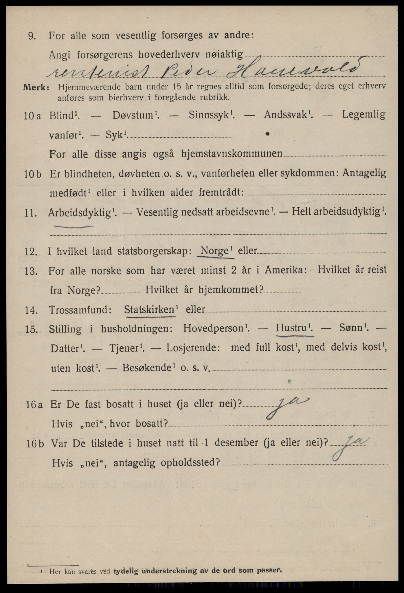 SAT, 1920 census for Molde, 1920, p. 6802