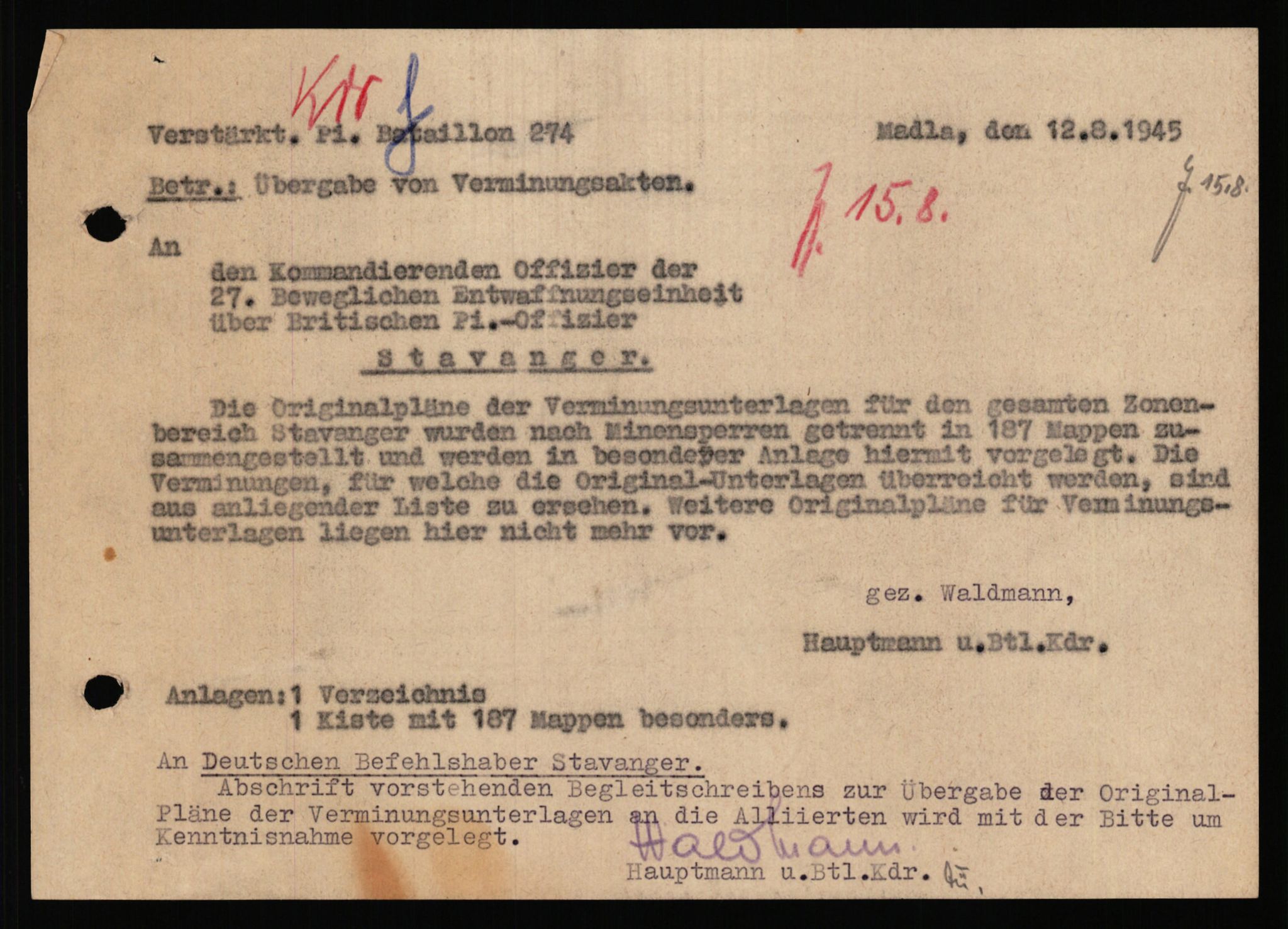 Deutscher Oberbefehlshaber Norwegen (DOBN), AV/RA-RAFA-2197/D/Dl/L0115: DB Zone Stavanger Abt. Ia, 1945, p. 358