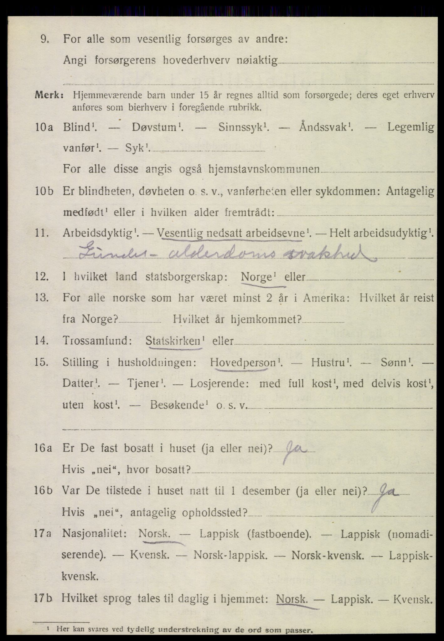 SAT, 1920 census for Alstahaug, 1920, p. 596