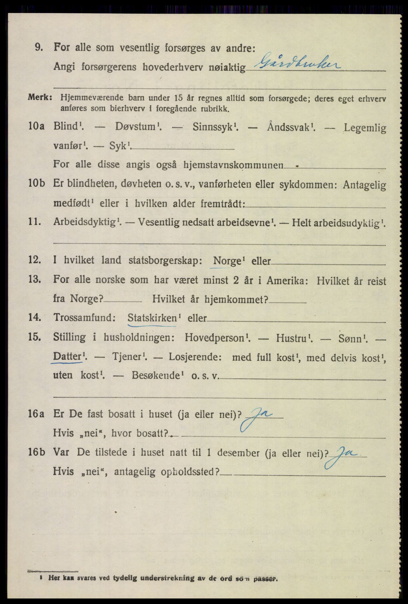 SAH, 1920 census for Elverum, 1920, p. 20879